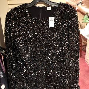 Gap sequin long sleeve top
